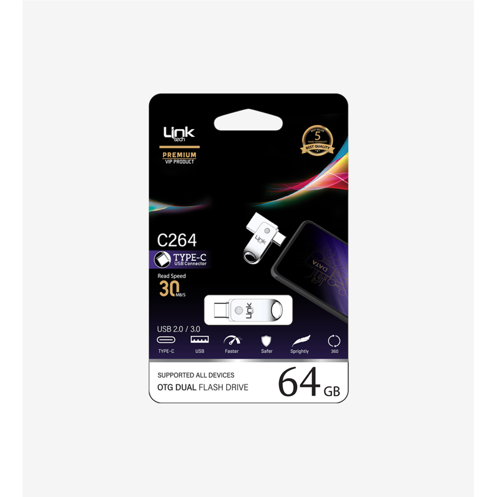 LİNKTECH C264 64 GB TYPE-C OTG FLASH BELLEK