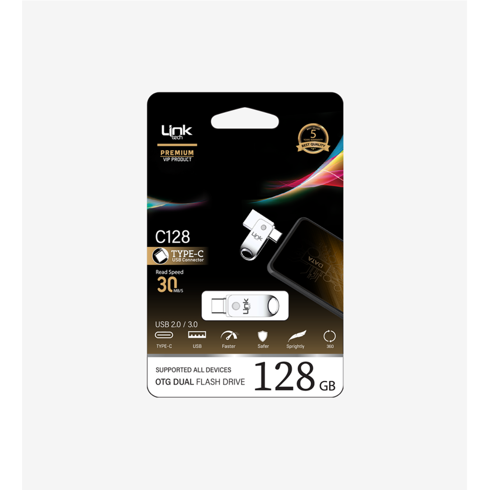 LİNKTECH C128 128 GB TYPE-C OTG FLASH BELLEK