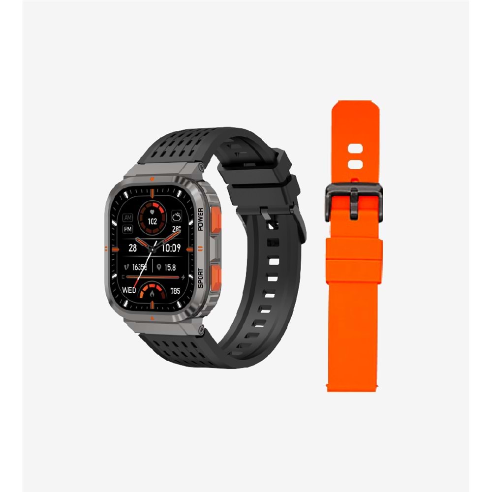 LİNKTECH SV96 SİYAH PREMİUM AKILLI SAAT