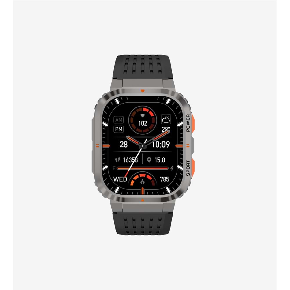 LİNKTECH SV96 SİYAH PREMİUM AKILLI SAAT