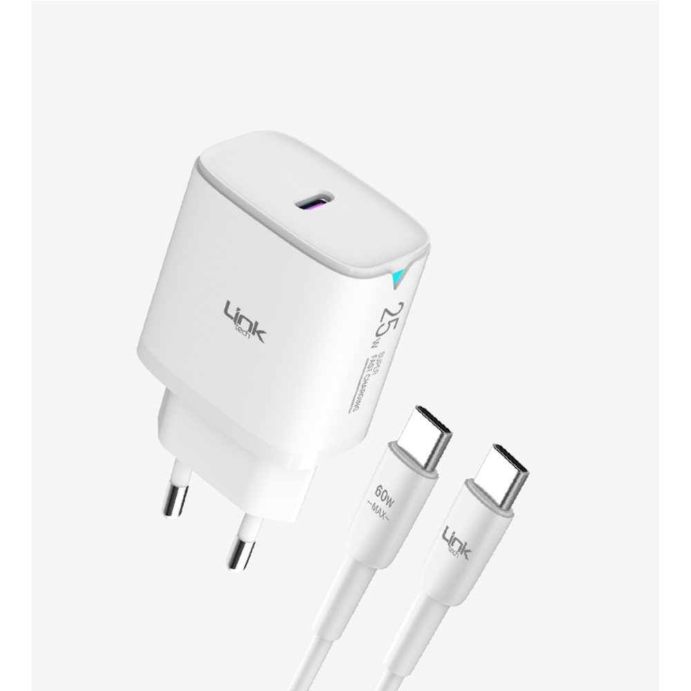LİNKTECH C311 25W BEYAZ TYPE-C TO TYPE-C SET
