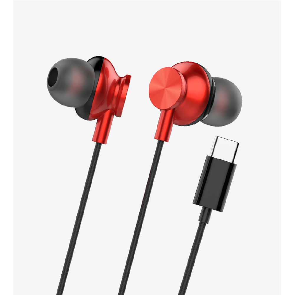 LİNKTECH H336 KIRMIZI TYPE-C KULAKLIK