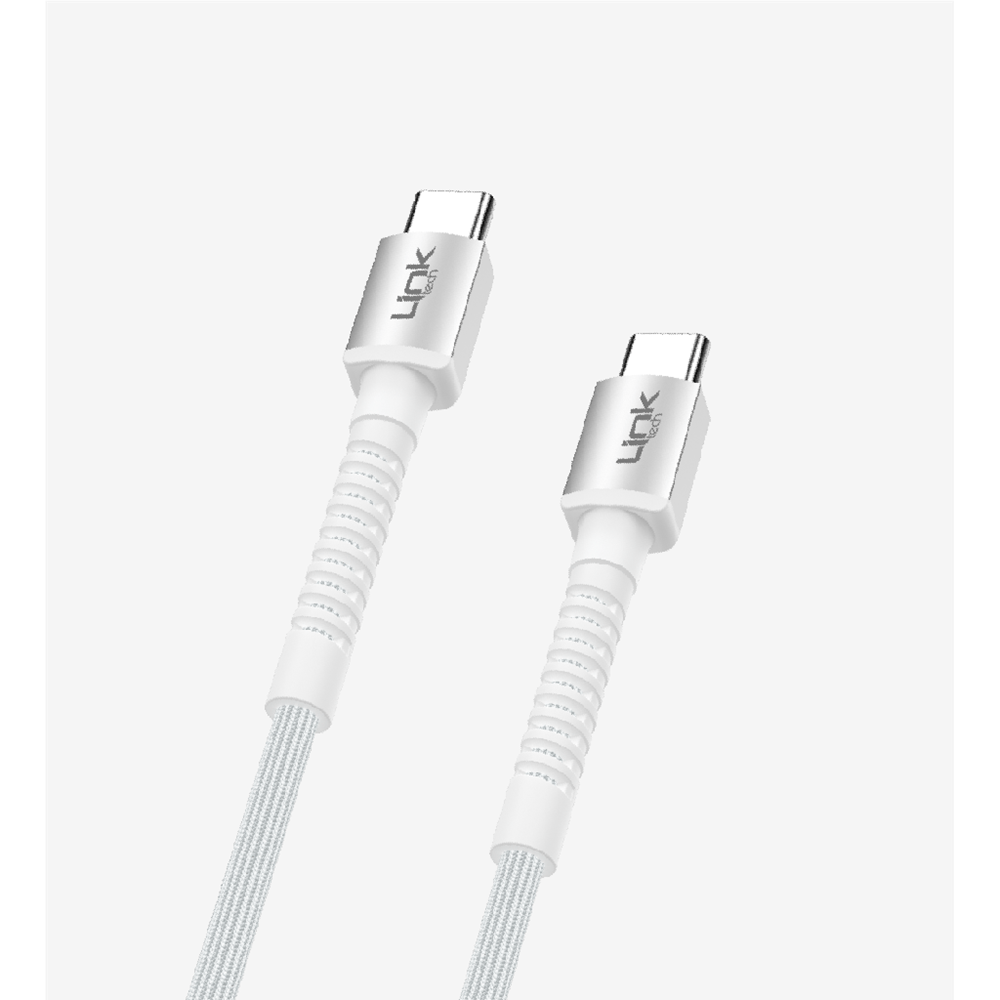 LİNKTECH K597 60W 3M BEYAZ TYPE-C TO TYPE-C KABLO