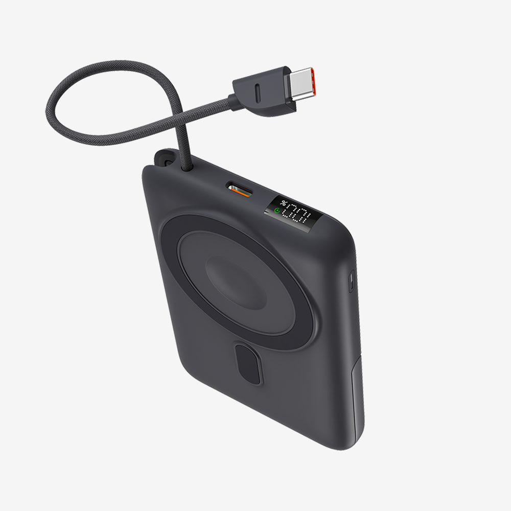 LİNKTECH WP25 15W SİYAH 10.000 MAH MAGSAFE POWERBANK