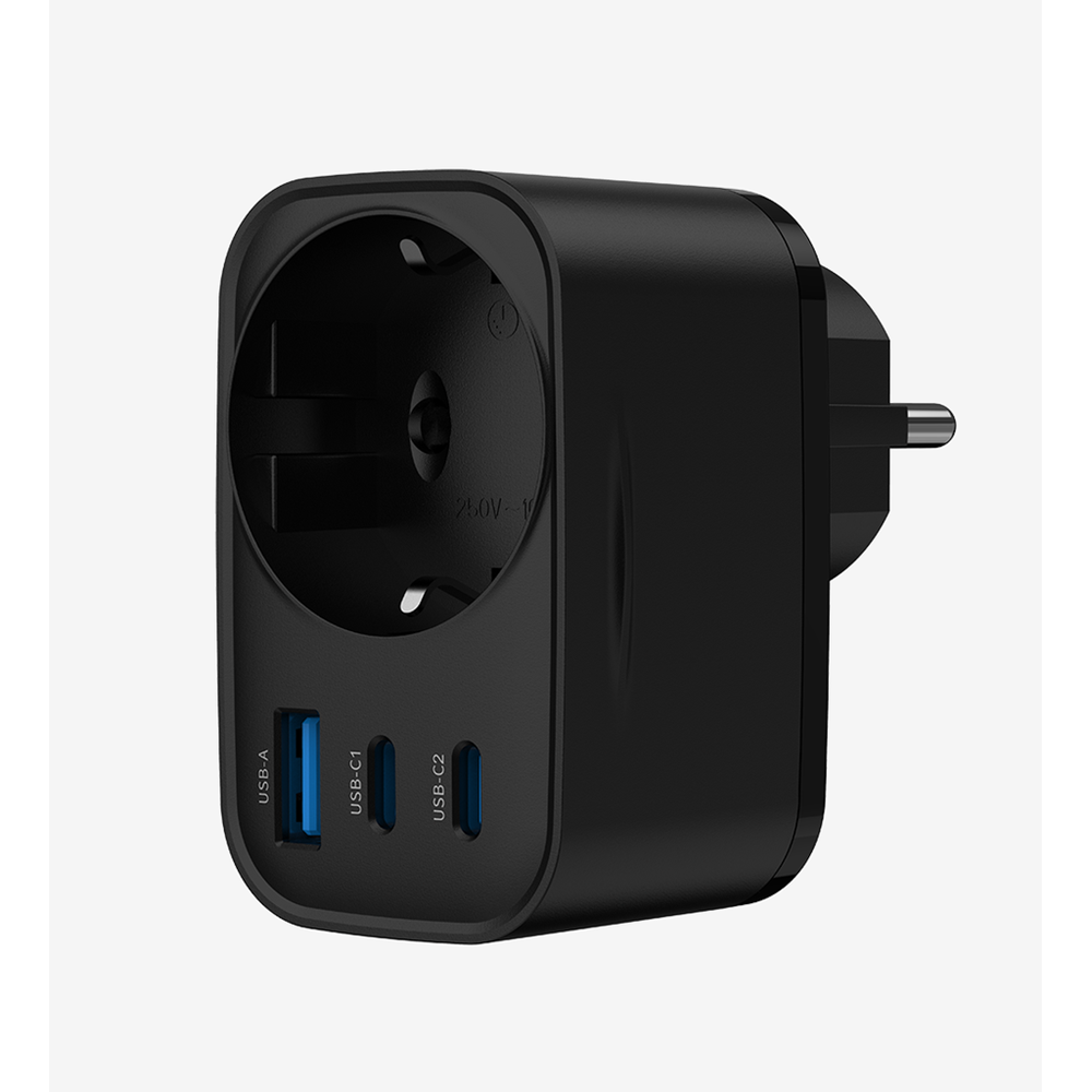 LİNKTECH KVK G854 SİYAH 30W PRİZ