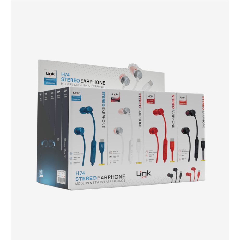 LİNKTECH H74 TYPE-C KULAKLIK (20Lİ PAKET)