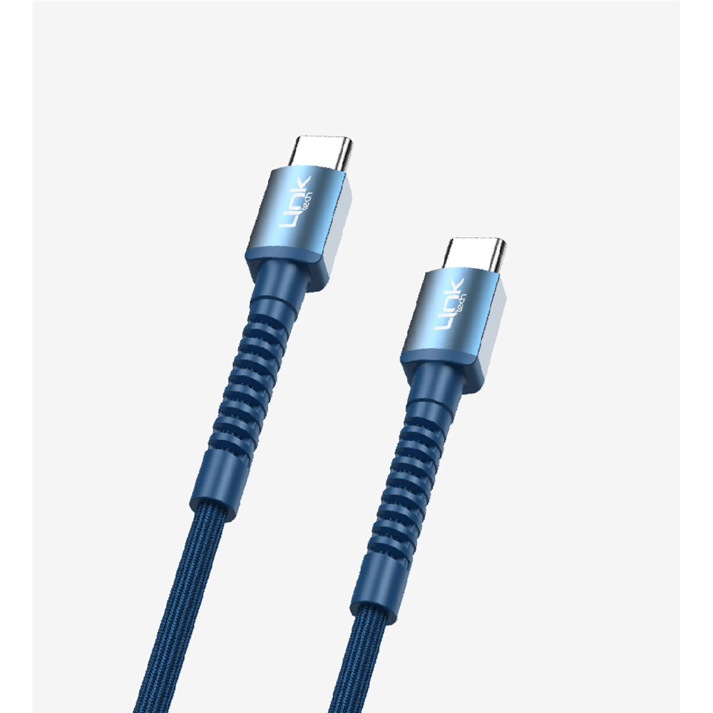 LİNKTECH K598 60W MAVİ TYPE-C TO TYPE-C KABLO