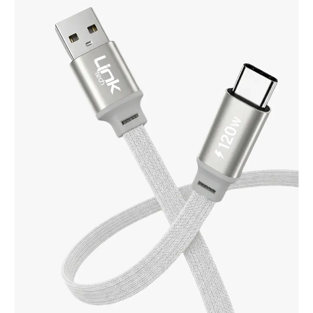 LİNKTECH K577 120W 6A SİLVER TYPE-C KABLO