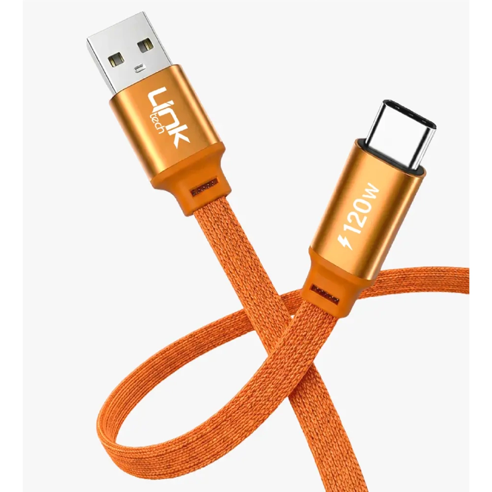 LİNKTECH K577 120W 6A TURUNCU TYPE-C KABLO