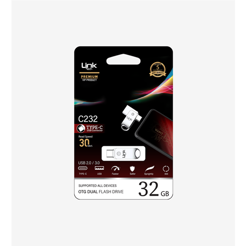 LİNKTECH C232 32 GB TYPE-C OTG FLASH BELLEK