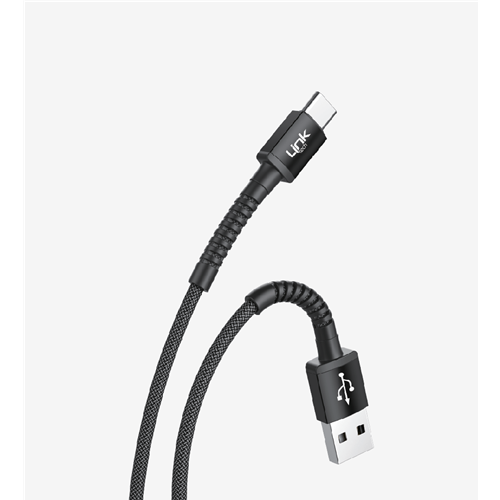 LİNKTECH K552 3A SİYAH TYPE-C KABLO