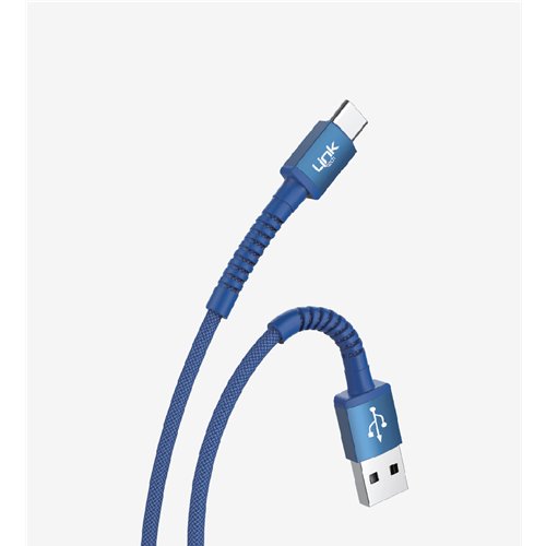 LİNKTECH K552 3A MAVİ TYPE-C KABLO