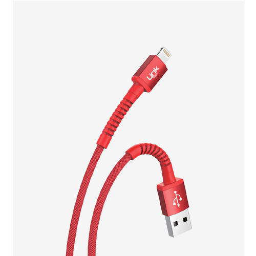 LİNKTECH K550 3A KIRMIZI IPHONE KABLO