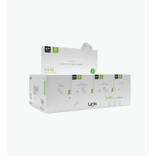 LİNKTECH K448E 2.4A MİCRO KABLO 40'LI PAKET