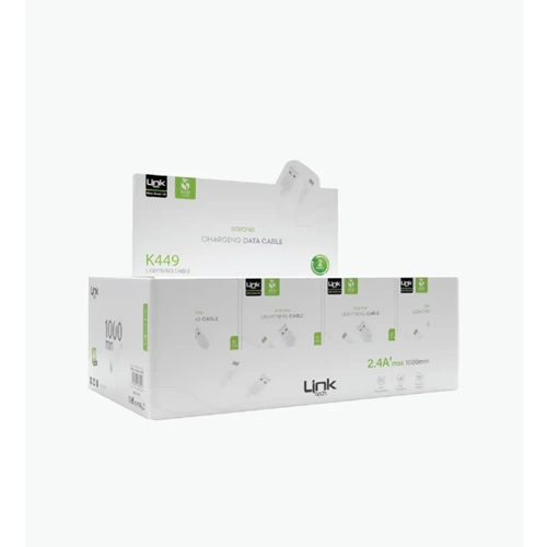 LİNKTECH K449E 2.4A İPHONE KABLO 40'LI PAKET