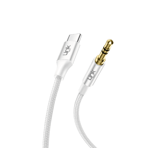 LİNKTECH A586 BEYAZ TYPE-C AUX KABLO