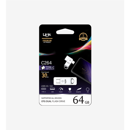 LİNKTECH C264 64 GB TYPE-C OTG FLASH BELLEK
