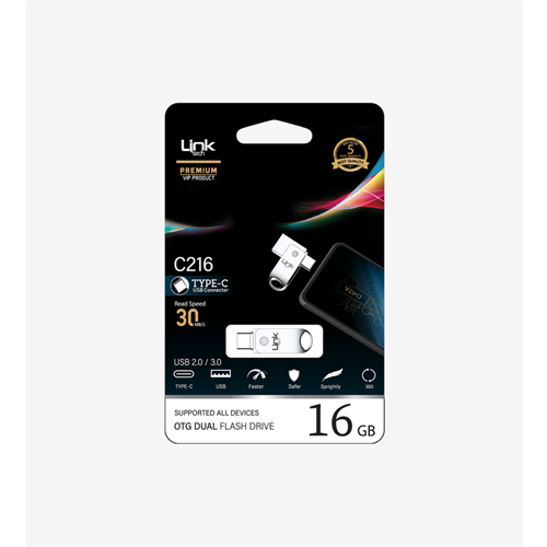 LİNKTECH C216 16 GB TYPE-C OTG FLASH BELLEK