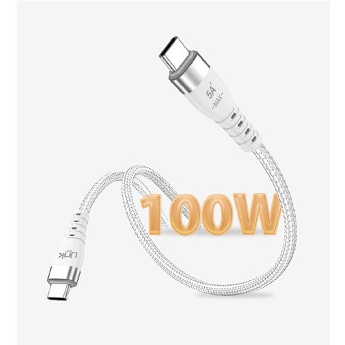 LİNKTECH K653 6A 100W TYPE-C TO TYPE-C KABLO