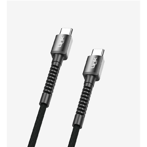 LİNKTECH K597 60W 3M SİYAH TYPE-C TO TYPE-C KABLO