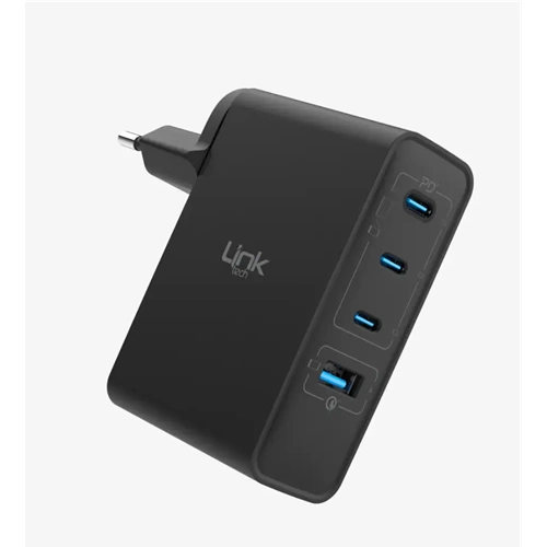 LİNKTECH KVK G861 100W USB+PD 4 ÇIKIŞ BAŞLIK