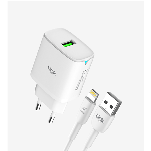 LİNKTECH C302 12W BEYAZ IPHONE SET
