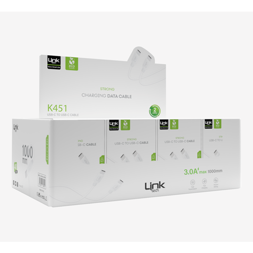 LİNKTECH K451E 60W TYPE-C TO TYPE-C KABLO 40'LI PAKET