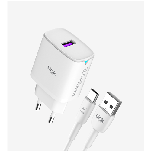 LİNKTECH C306 22.5W BEYAZ TYPE-C SET