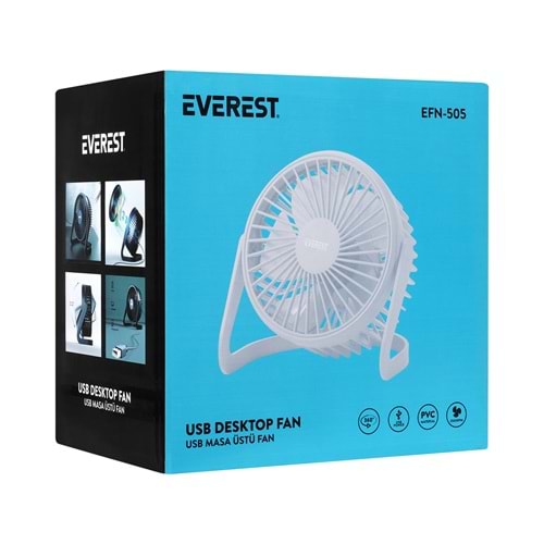 EVEREST EFN-505 BEYAZ USB FAN