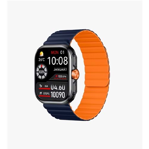LİNKTECH S105 BLUE+ORANGE PREMİUM AKILLI SAAT