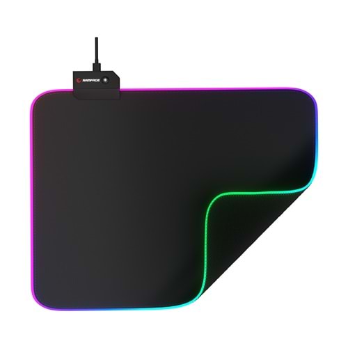 RAMPAGE PULSAR RGB M 252*328*3MM SİYAH OYUNCU MOUSE PAD