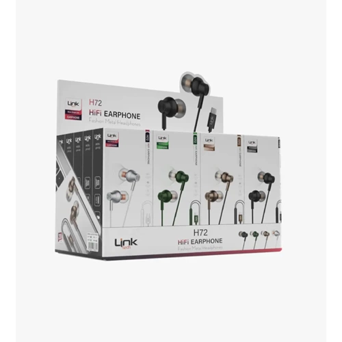 LİNKTECH H72 TYPE-C KULAKLIK (20Lİ PAKET)