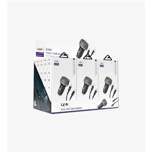 LİNKTECH C435 55W PD ARAÇ SET (20Lİ PAKET)
