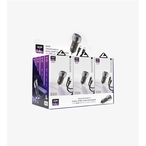 LİNKTECH C437 55W TYPE-C TO TYPE-C ARAÇ SET (12Lİ PAKET)