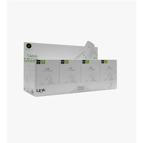 LİNKTECH ECO T464E 20W TYPE-C BAŞLIK (20Lİ PAKET)