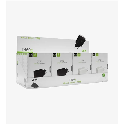 LİNKTECH ECO T460E 25W PD+USB BAŞLIK (20Lİ PAKET)