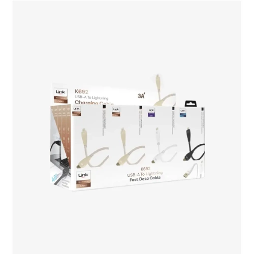 LİNKTECH K692 3A IPHONE KABLO (20Lİ PAKET)
