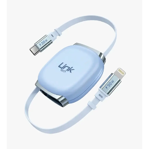LİNKTECH KN02 30W MAVİ MAKARALI PD KABLO