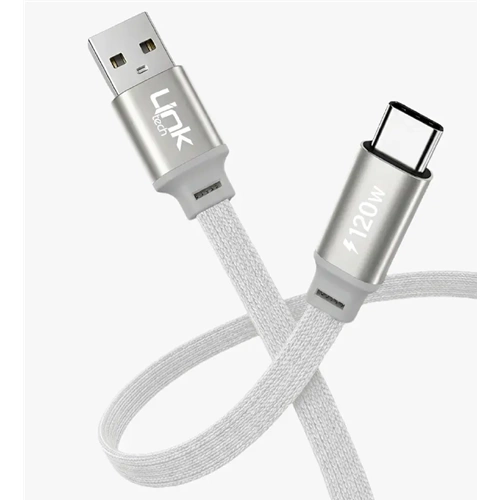 LİNKTECH K577 120W 6A SİLVER TYPE-C KABLO