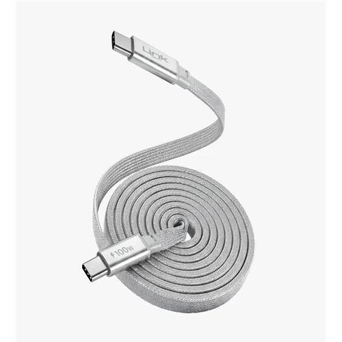 LİNKTECH KN05 100W SİLVER TYPE-C TO TYPE-C KABLO