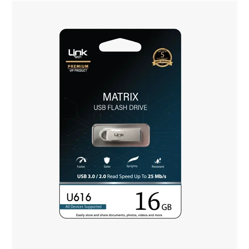 LİNKTECH U616 16 GB MATRİX FLASH BELLEK