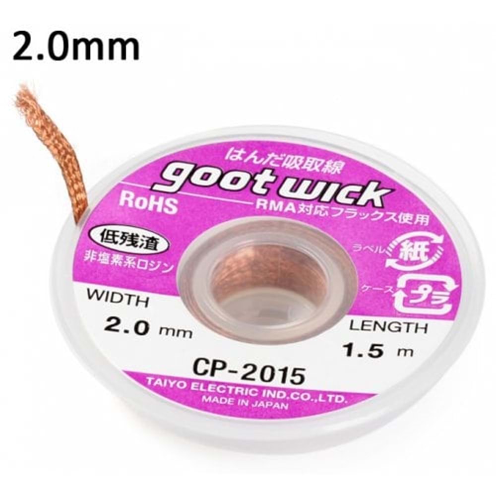 GOOTWİCK 2.0MM LEHİM TOPLAMA TELİ