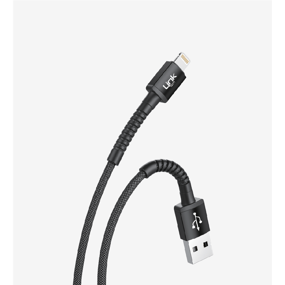 LİNKTECH K550 3A SİYAH IPHONE KABLO