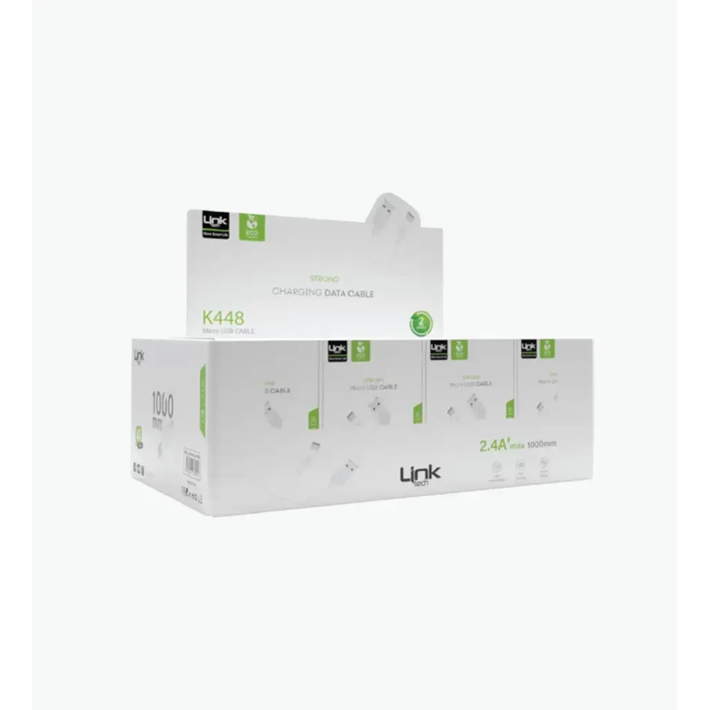 LİNKTECH K448E 2.4A MİCRO KABLO 40'LI PAKET