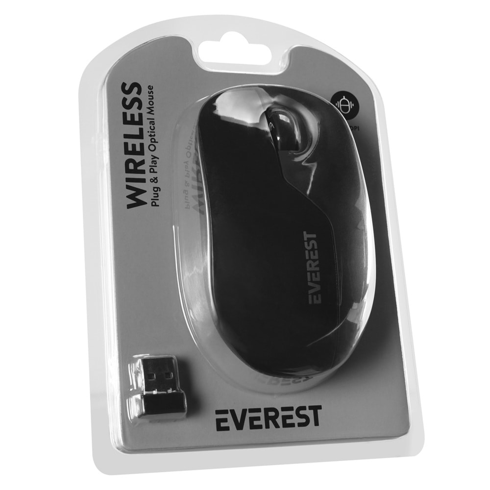 EVEREST SM-973 SİYAH KABLOSUZ MOUSE