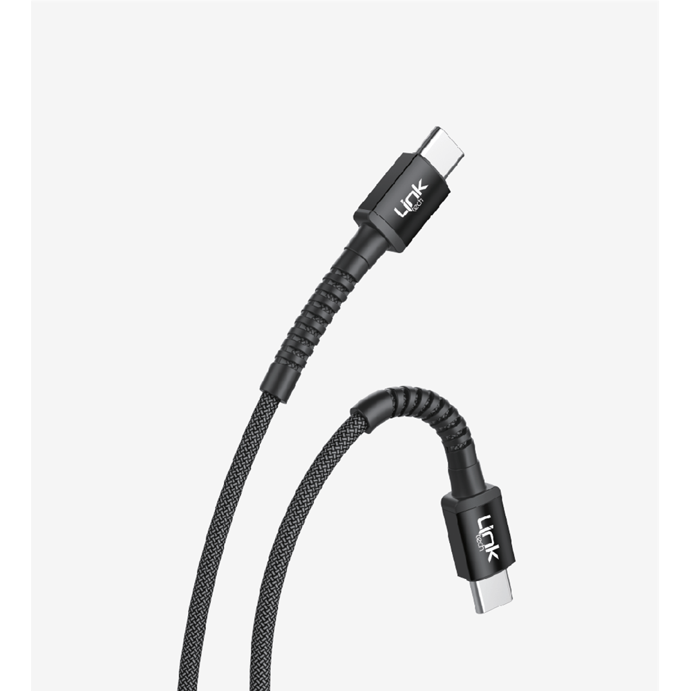 LİNKTECH K598 60W SİYAH TYPE-C TO TYPE-C KABLO
