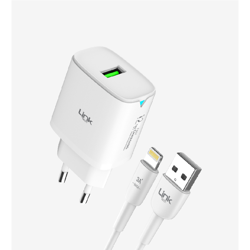 LİNKTECH C302 12W BEYAZ IPHONE SET