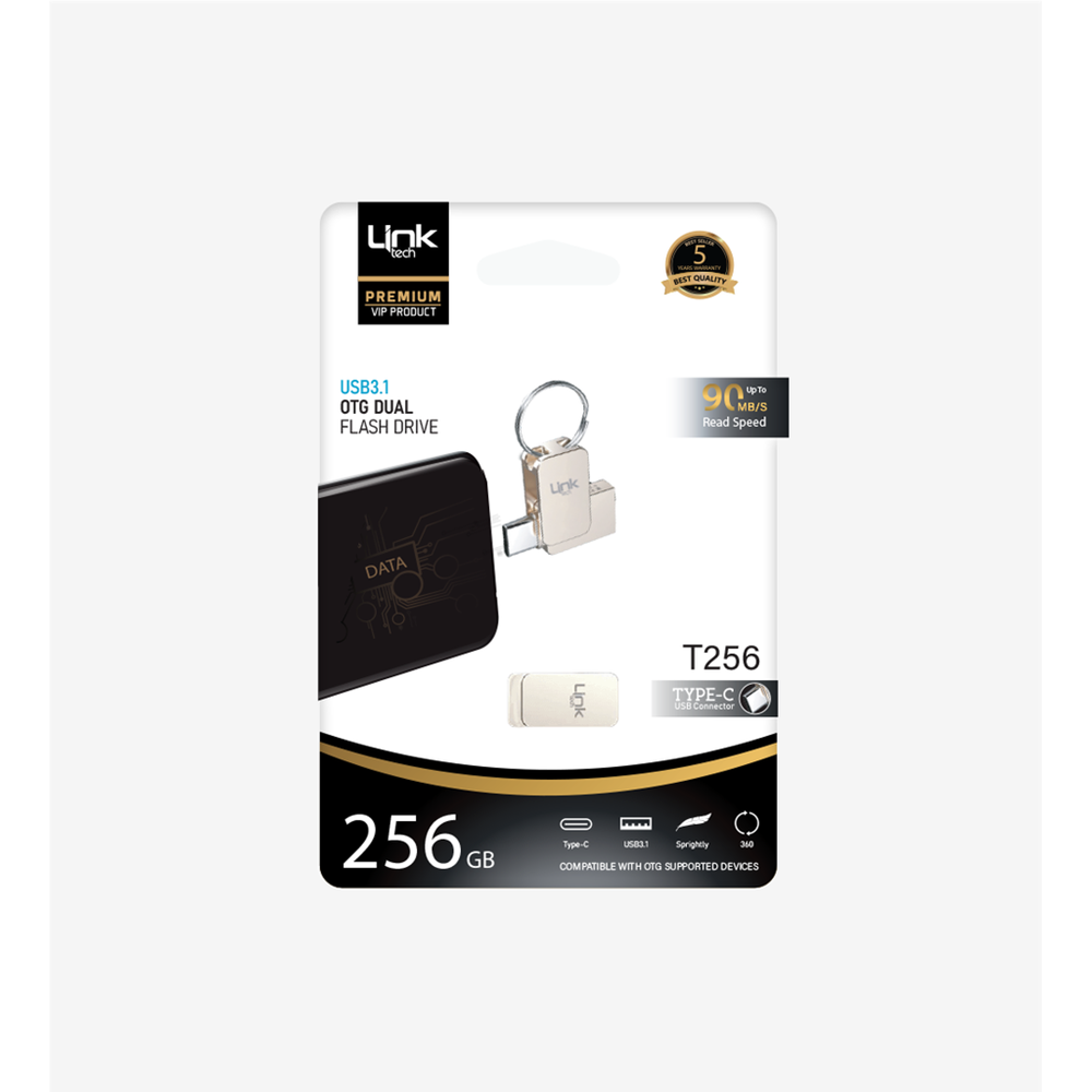 LİNKTECH T256 256 GB TYPE-C OTG FLASH BELLEK