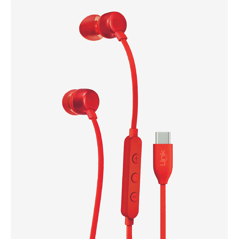 LİNKTECH H74 KIRMIZI TYPE-C KULAKLIK