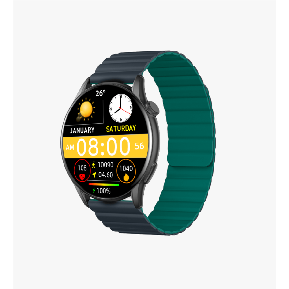 LİNKTECH S104 BLACK+GREEN PREMİUM AKILLI SAAT